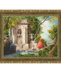 Cross Stitch Embroidery Kit with Park Scene Pattern