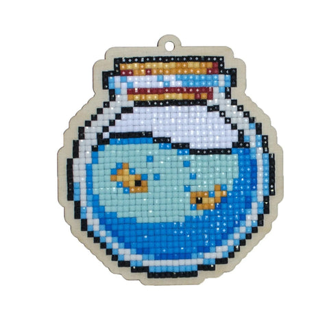 Wizardi Wood Aquarium Diamond Painting Kit