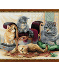 Feline Family - Cross Stitch Kit from RIOLIS Ref. no.:1327