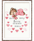 Girls Birth Announcement - Cross Stitch Kit from RIOLIS Ref. no.:1123
