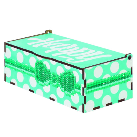 Wooden Diamond Painting Kit Emerald Happy