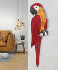 3D Papercraft Kit Ara parrot (Red) PP-1ARA-3RED
