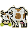 Wooden Diamond Painting Kit, Little Cow Design, Wizardi Wood