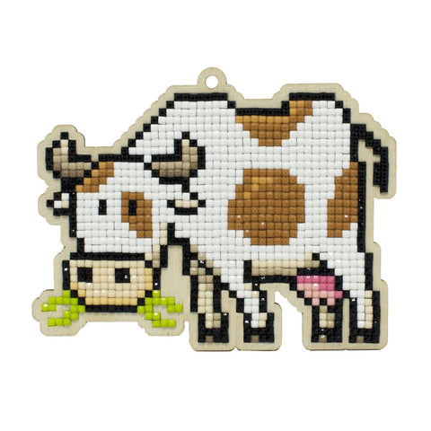 Wooden Diamond Painting Kit Little Cow