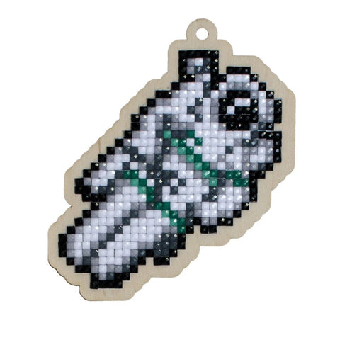 Wooden Astronaut Diamond Mosaic Kit