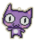 Purple Cat Wooden Diamond Painting Kit