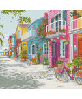 Counted Cross Stitch Kit Seaside City Landscape Letistitch