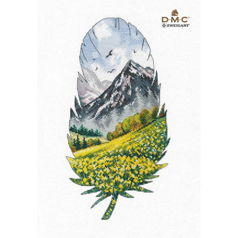 Mountain Landscape Cross Stitch Kit, Oven