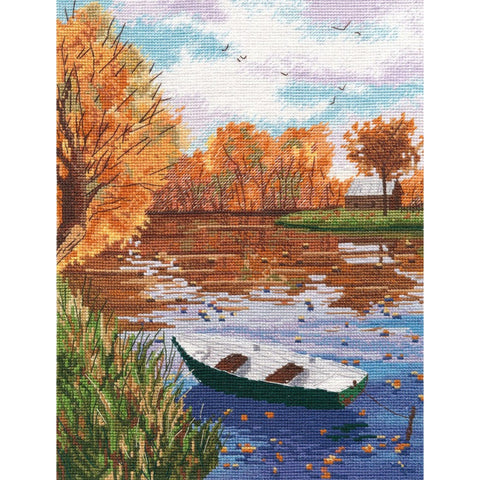 Autumn Landscape Cross Stitch Kit, Oven