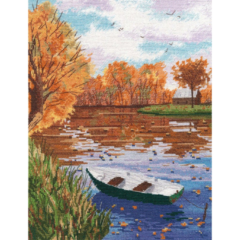 Autumn Landscape Cross Stitch Kit, Oven