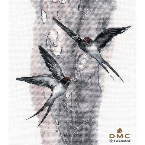 Swallow Cross Stitch Embroidery Kit, Oven