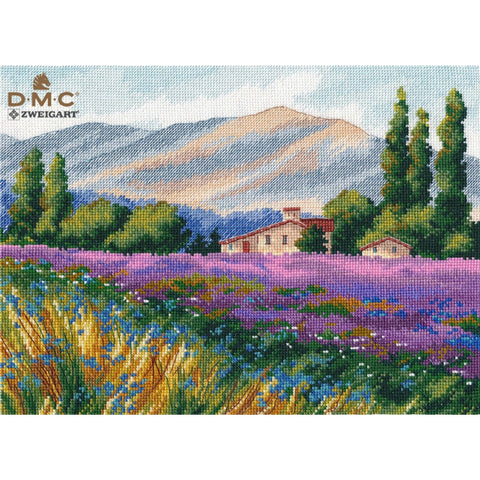 Lavender Landscape Cross Stitch Kit, Oven