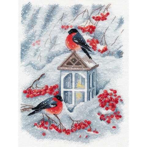 Winter Landscape Cross Stitch Kit, Oven