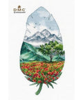 Mountain Landscape Cross Stitch Kit, Oven