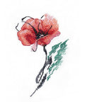 Poppy Cross Stitch Kit, Oven