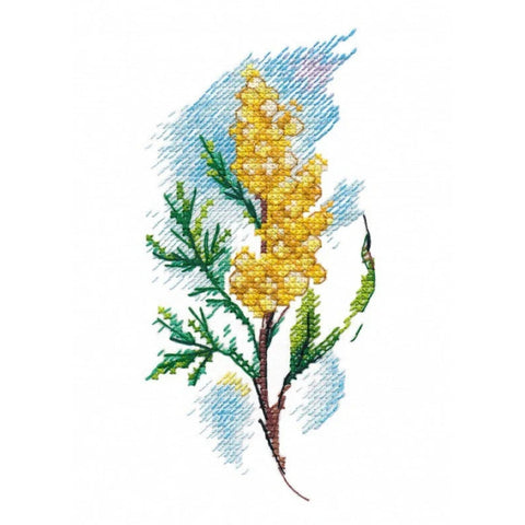 Mimosa Cross Stitch Kit, Oven