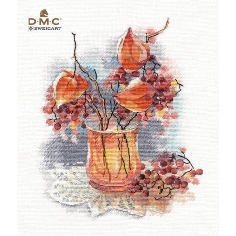 Physalis Still Life Cross Stitch Kit, Oven