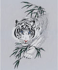 White Tiger Cross Stitch Kit, Oven