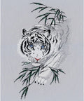 White Tiger Cross Stitch Kit, Oven