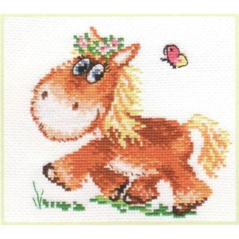 Alisa Siuvinėjimo rinkinys "Arkliukas" 0-74 (13x13 cm)