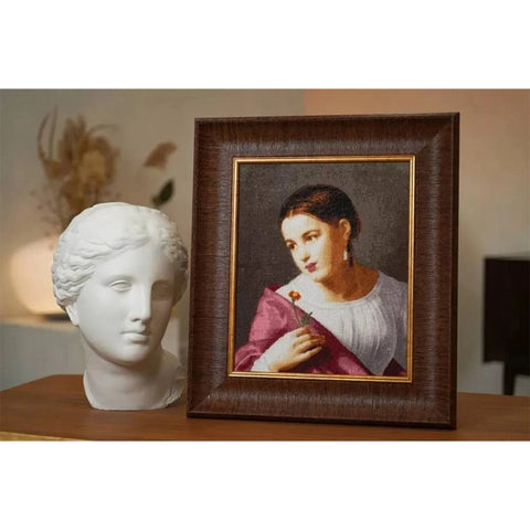 Counted Cross Stitch Kit “Poor Lisa” with Aida Canvas, Cotton Threads, Needle and Pattern by Zolotoe Runo