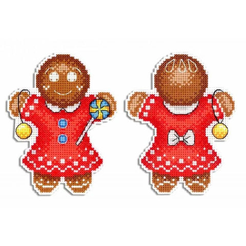 Cookie Cross Stitch Embroidery Kit with Clear Pattern, Compact DIY Craft Set for Beginners and Advanced Stitchers by MP Studia