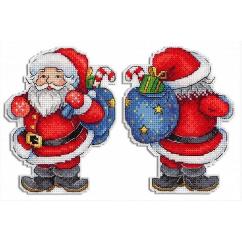 Christmas Cross Stitch Kit with Santa Design, MP Studia, Clear Pattern for Beginners and Advanced Crafters, Holiday Home Decor