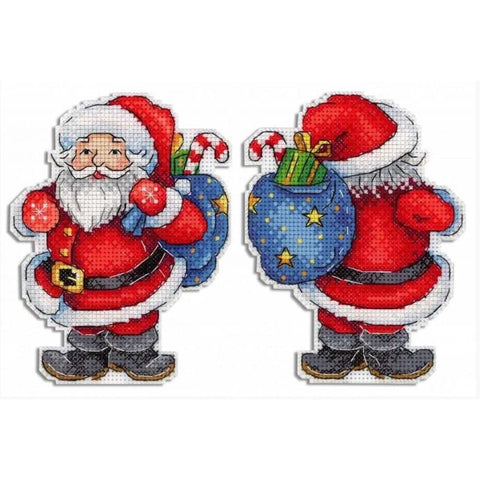 Christmas Cross Stitch Kit with Santa Design, MP Studia, Clear Pattern for Beginners and Advanced Crafters, Holiday Home Decor