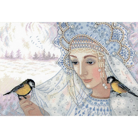 Winter Queen SNV-606 cross stitch kit by MP Studio