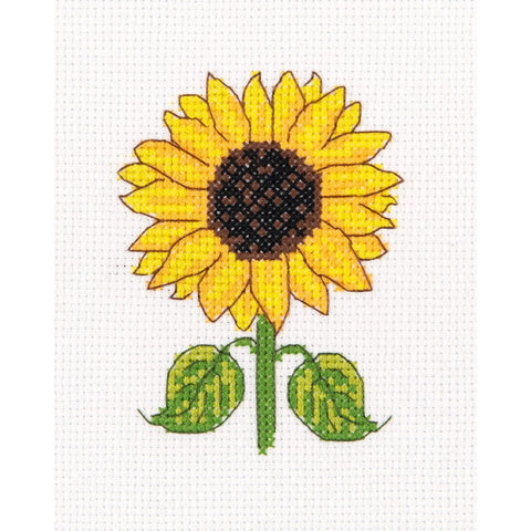 Compact Sunflower Cross Stitch Kit PANNA KLART