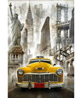 Diamond painting kit New York Taxi WD2385