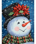 Diamond painting kit Fancy Snowman WD2437