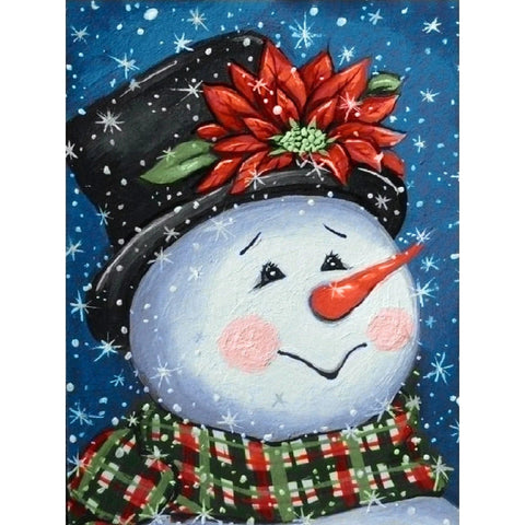 Diamond painting kit Fancy Snowman WD2437