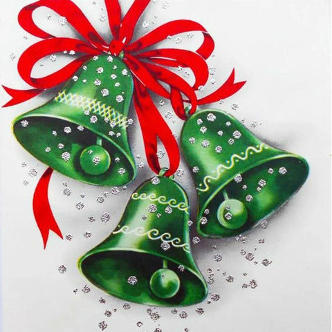Diamond painting kit Green Bells WD2445