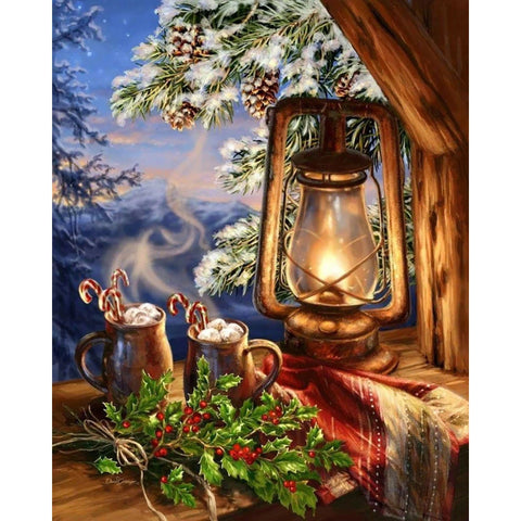 Diamond painting kit Mountain Cosiness WD2448