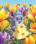 Diamond painting kit Harvest Mouse WD2452