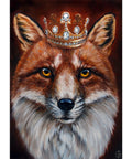 Diamond painting kit Fox King WD2467