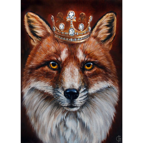 Diamond painting kit Fox King WD2467