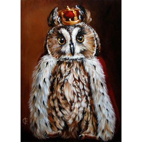 Diamond painting kit Owl King WD2468