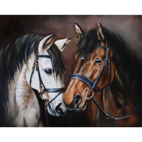 Diamond painting kit Horse Tenderness WD2469