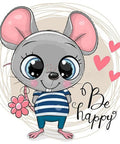 Diamond painting kit Little Mouse WD2477