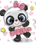 Diamond painting kit Panda Ballerina WD2479