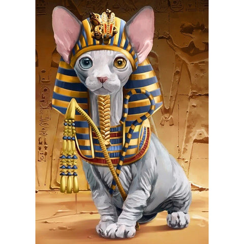 Diamond painting kit Pharaoh Sphynx Cat WD2511