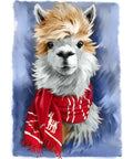 Diamond painting kit Lama with Scarf WD2512