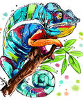 Diamond painting kit Chameleon WD2514