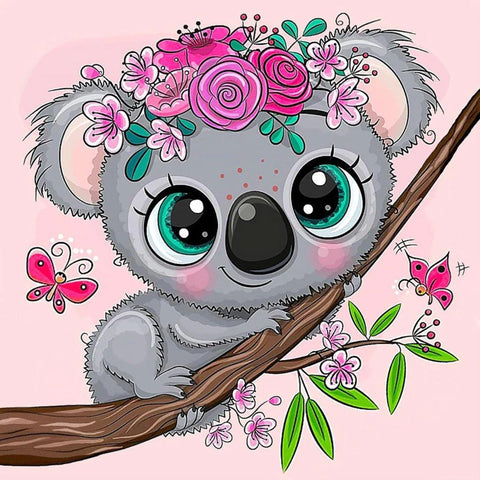 Diamond painting kit Little Koala WD2529