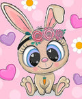 Diamond painting kit Little Rabbit WD2533