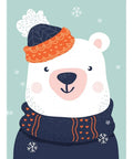 Diamond painting kit Snow Bear WD2538