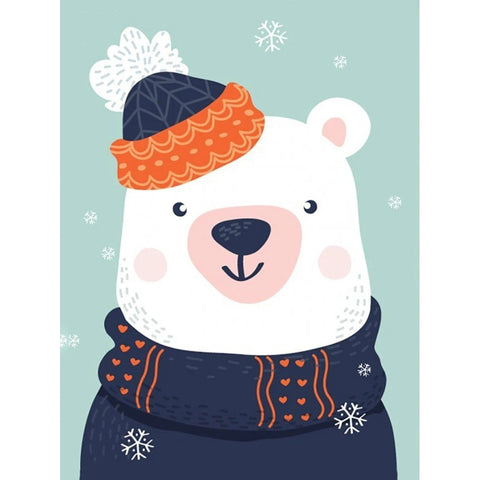 Diamond painting kit Snow Bear WD2538