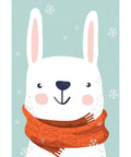 Diamond painting kit Snow Hare WD2539